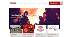 Desktop Screenshot of feuerwehr-ueberlingen.de
