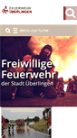 Mobile Screenshot of feuerwehr-ueberlingen.de